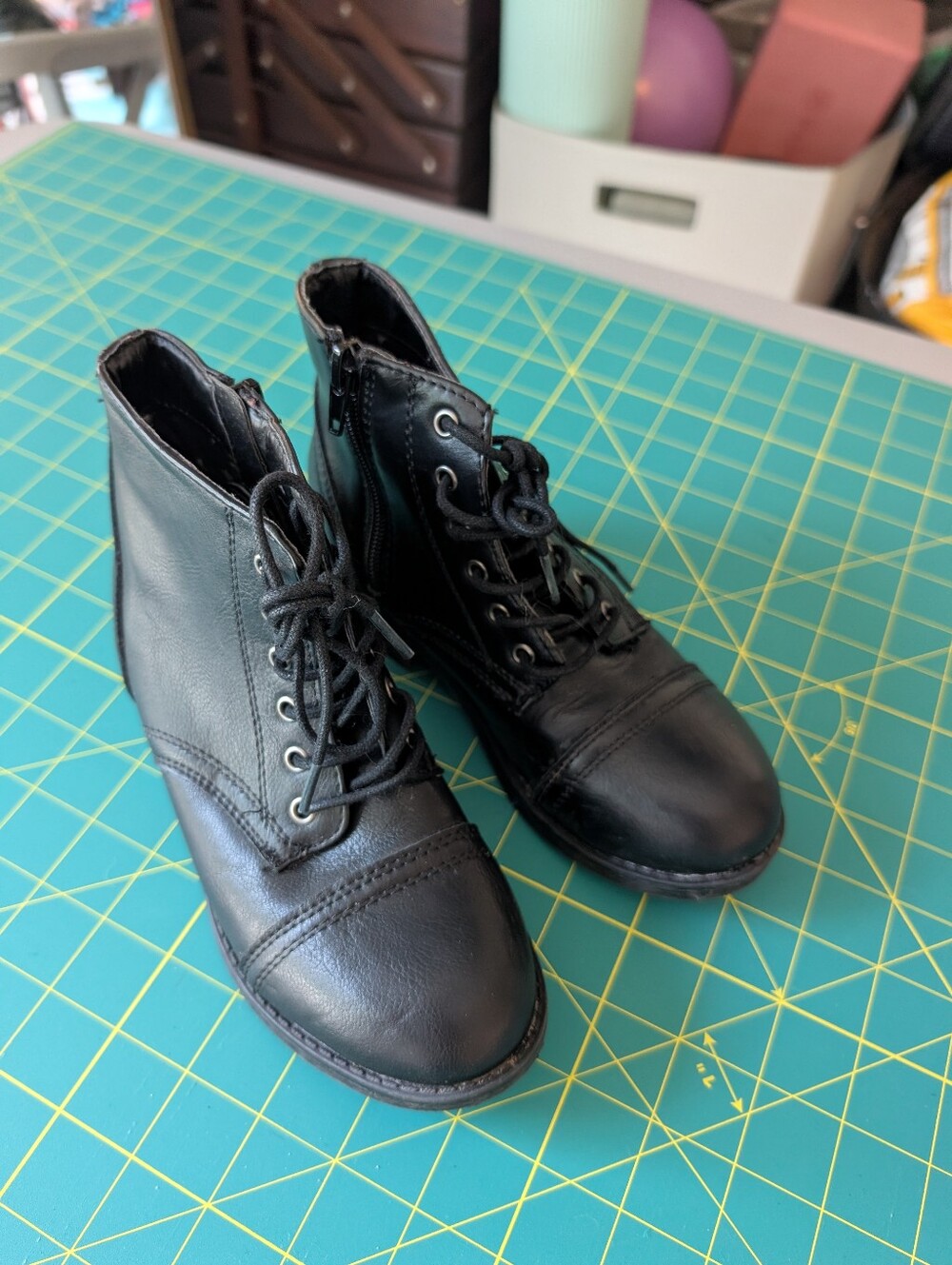 Girls Combat Boots